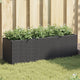 Vidaxl plantenbakken met 3 potten 2 st 105x30x32 cm poly rattan zwart