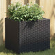 Vidaxl plantenbakken 2 st 36x30x32 cm poly rattan zwart