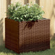 Vidaxl plantenbakken 2 st 36x30x32 cm poly rattan bruin