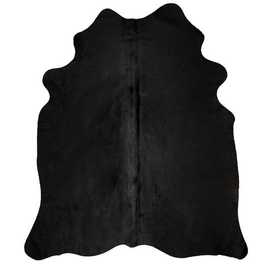 Vidaxl vloerkleed 180x220 cm echte koeienhuid zwart