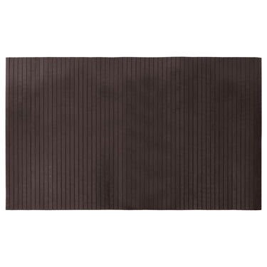 Vidaxl vloerkleed rechthoekig 60x100 cm bamboe donkerbruin