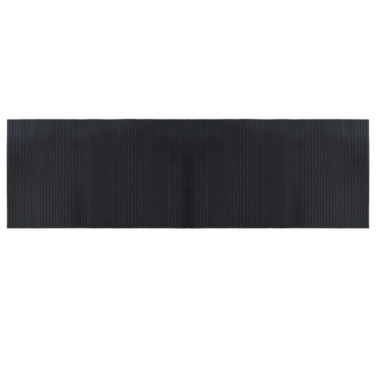 Vidaxl vloerkleed rechthoekig 60x200 cm bamboe zwart