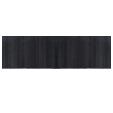 Vidaxl vloerkleed rechthoekig 60x200 cm bamboe zwart