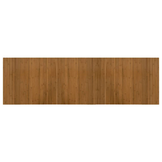 Vidaxl vloerkleed rechthoekig 60x200 cm bamboe bruin