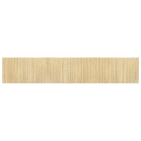 Vidaxl vloerkleed rechthoekig 60x300 cm bamboe lichtnaturel