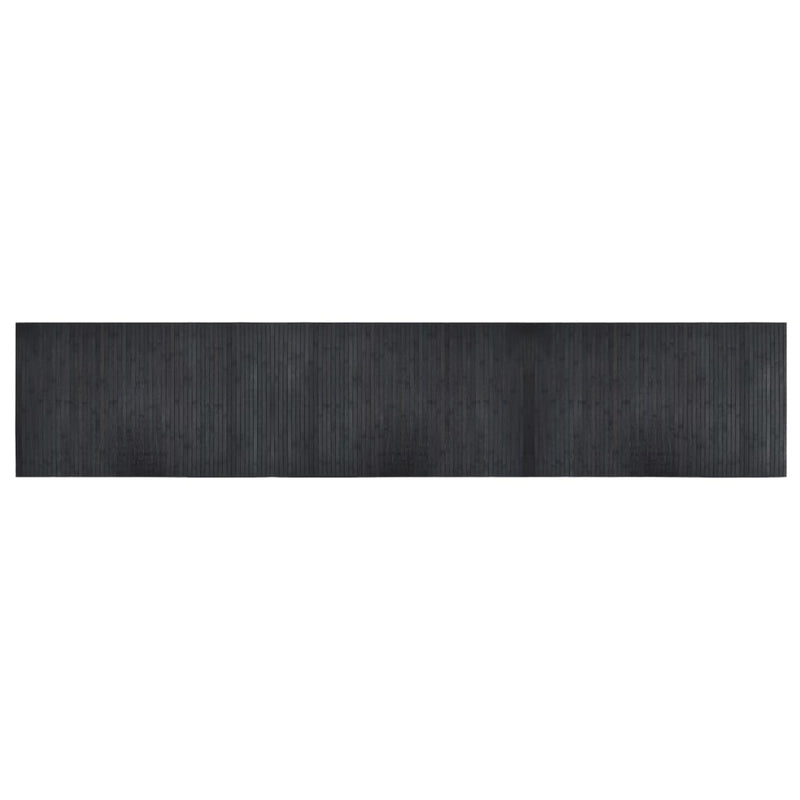 Cargue la imagen en el visor de la galería, Vidaxl vloerkleed rechthoekig 60x300 cm bamboe grijs
