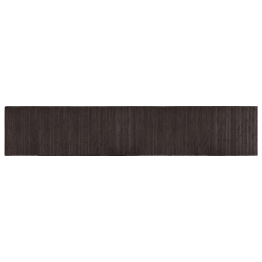 Vidaxl vloerkleed rechthoekig 60x300 cm bamboe donkerbruin