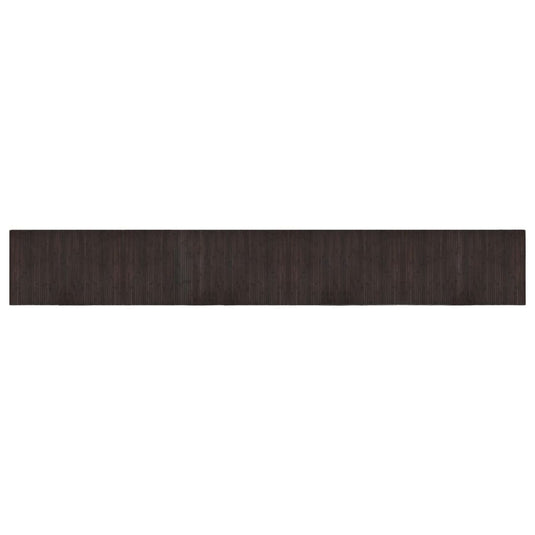 Vidaxl vloerkleed rechthoekig 60x400 cm bamboe donkerbruin