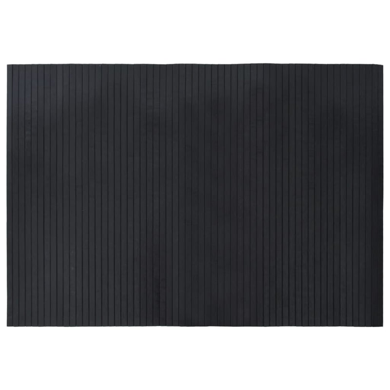 Load image into Gallery viewer, VidaXL Vloerkleed rechthoekig 70x100 cm bamboe zwart
