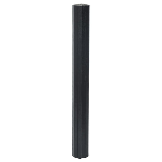Vidaxl vloerkleed rechthoekig 70x100 cm bamboe zwart