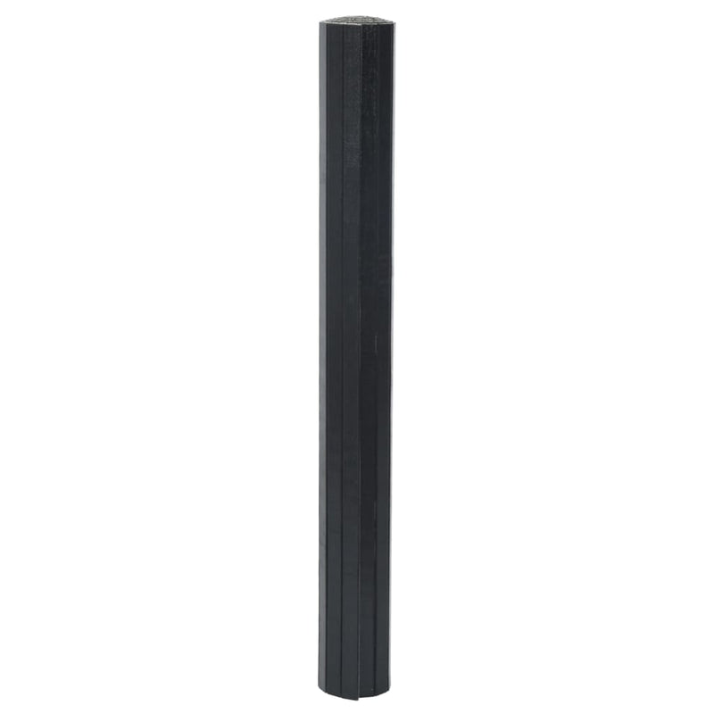 Load image into Gallery viewer, VidaXL Vloerkleed rechthoekig 70x100 cm bamboe zwart
