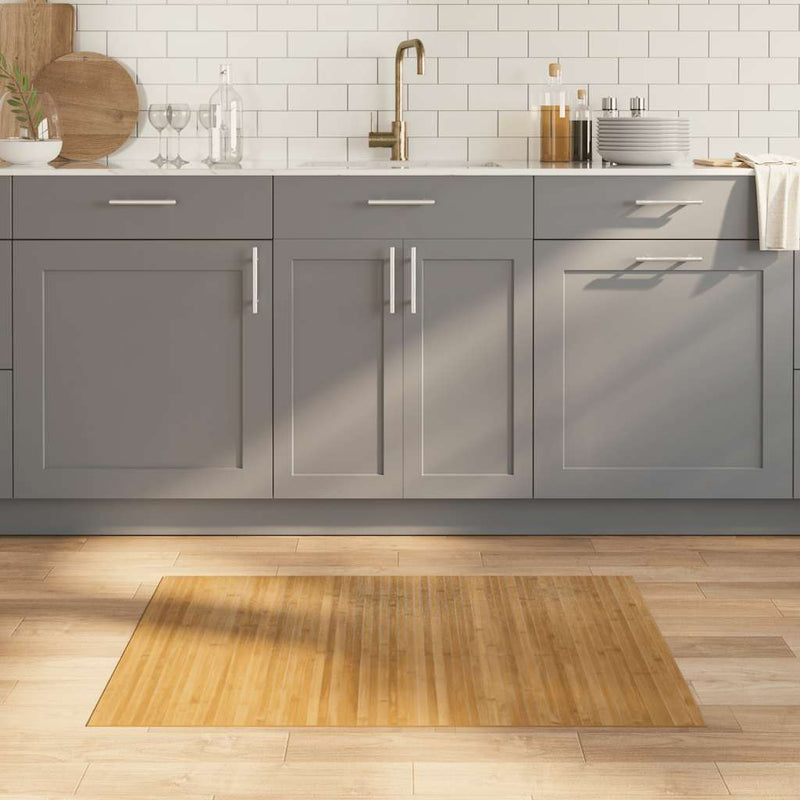 Load image into Gallery viewer, Vidaxl vloerkleed rechthoekig 70x100 cm bamboe naturel
