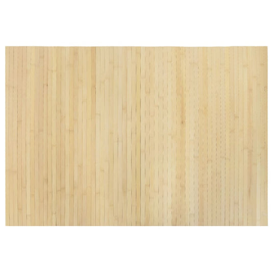 Vidaxl vloerkleed rechthoekig 70x100 cm bamboe lichtnaturel