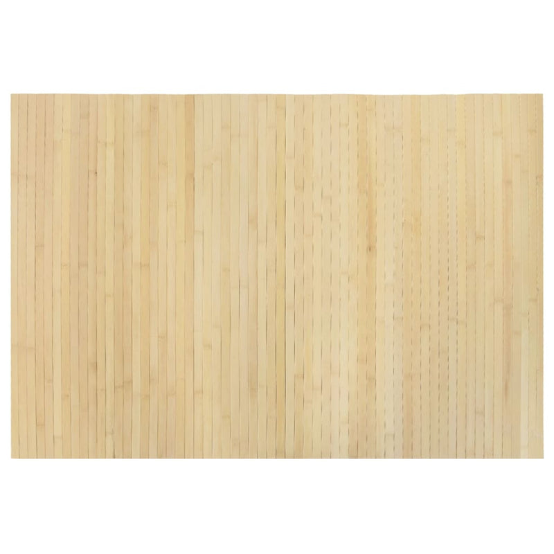 Load image into Gallery viewer, Vidaxl vloerkleed rechthoekig 70x100 cm bamboe lichtnaturel
