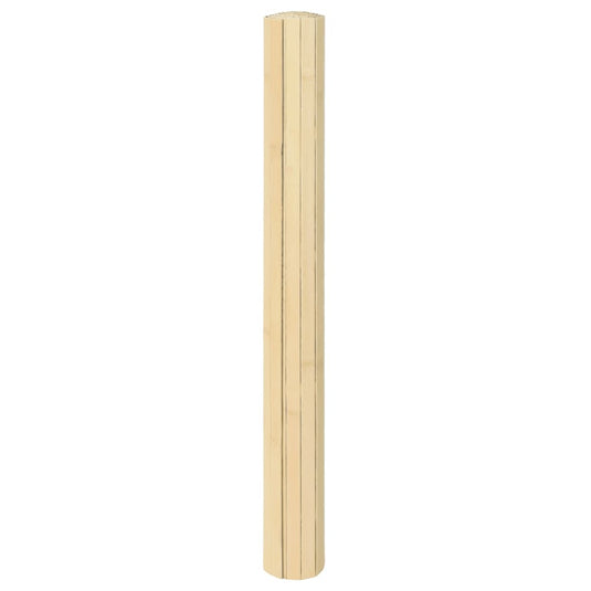 Vidaxl vloerkleed rechthoekig 70x100 cm bamboe lichtnaturel