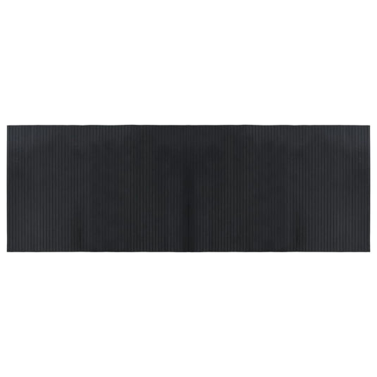 VidaXL Vloerkleed rechthoekig 70x200 cm bamboe zwart