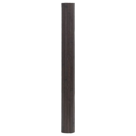 Vidaxl vloerkleed rechthoekig 70x200 cm bamboe donkerbruin