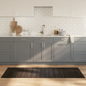 Vidaxl vloerkleed rechthoekig 70x200 cm bamboe donkerbruin