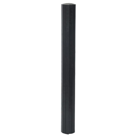 Vidaxl vloerkleed rechthoekig 70x300 cm bamboe zwart