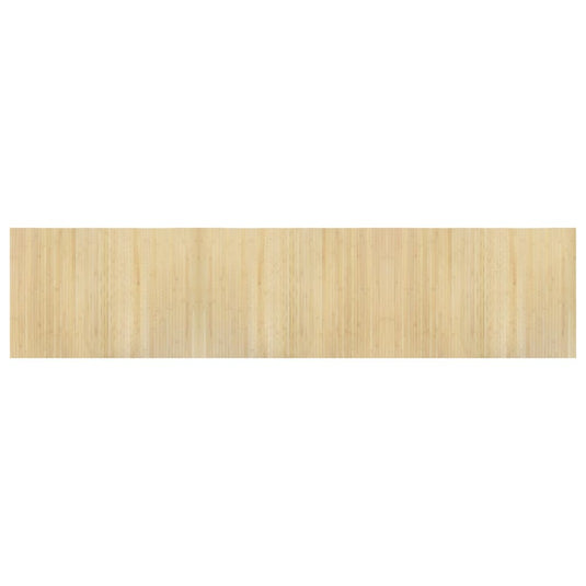 Vidaxl vloerkleed rechthoekig 70x300 cm bamboe lichtnaturel