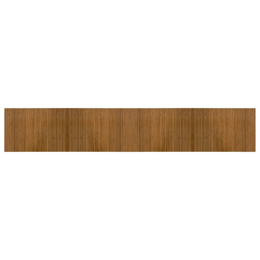Vidaxl vloerkleed rechthoekig 70x400 cm bamboe bruin