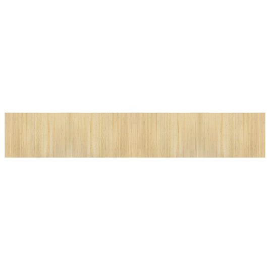 Vidaxl vloerkleed rechthoekig 70x400 cm bamboe lichtnaturel