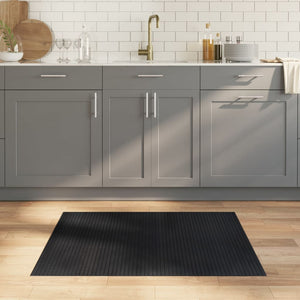 Vidaxl vloerkleed rechthoekig 80x100 cm bamboe zwart