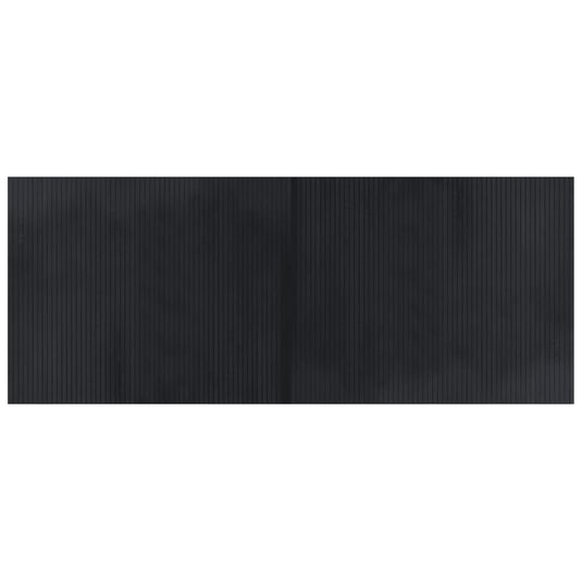 Vidaxl vloerkleed rechthoekig 80x200 cm bamboe zwart