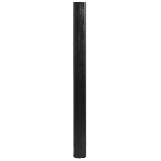 Vidaxl vloerkleed rechthoekig 80x200 cm bamboe zwart