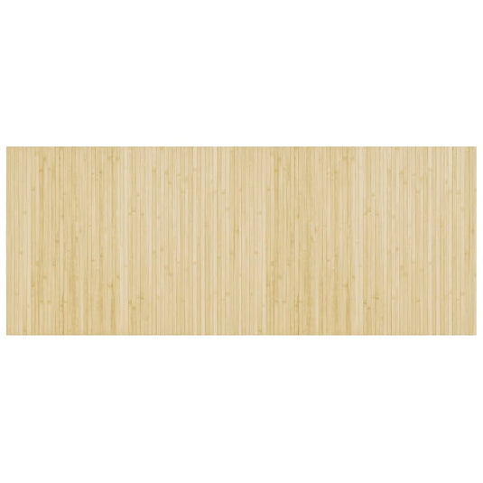 Vidaxl vloerkleed rechthoekig 80x200 cm bamboe lichtnaturel