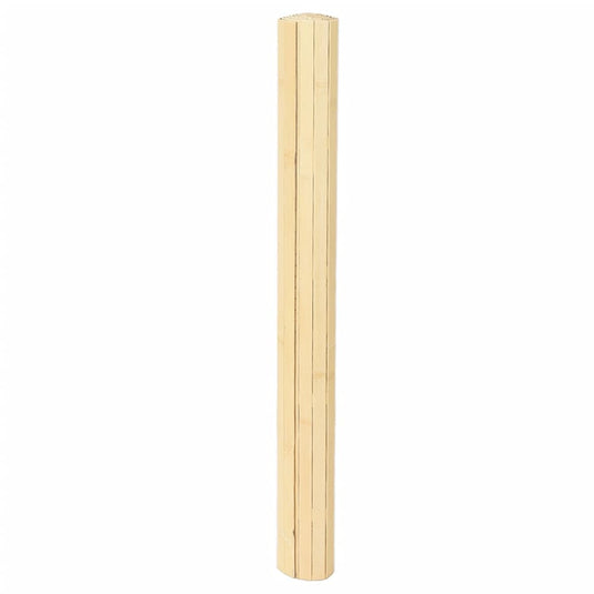 Vidaxl vloerkleed rechthoekig 80x200 cm bamboe lichtnaturel