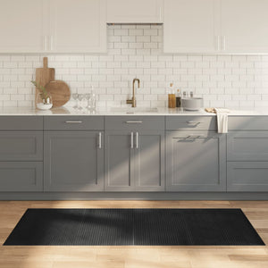 Vidaxl vloerkleed rechthoekig 80x200 cm bamboe grijs