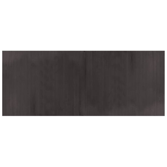Vidaxl vloerkleed rechthoekig 80x200 cm bamboe donkerbruin
