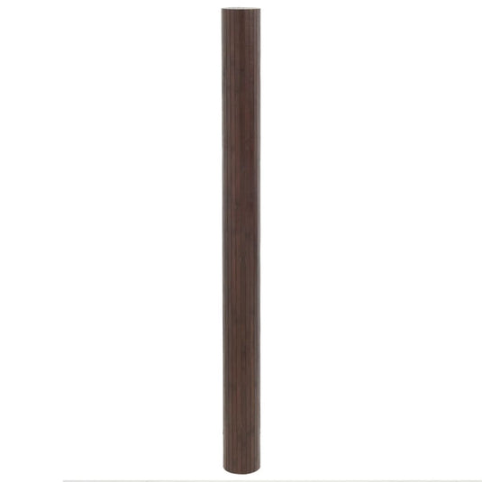 Vidaxl vloerkleed rechthoekig 80x200 cm bamboe donkerbruin