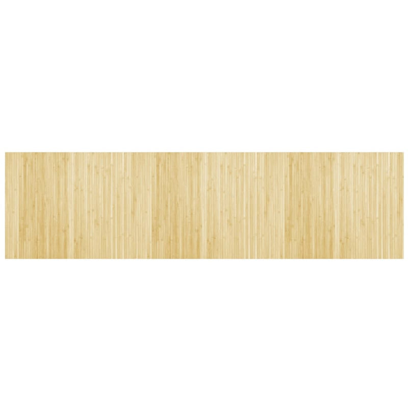 Load image into Gallery viewer, Vidaxl vloerkleed rechthoekig 80x300 cm bamboe lichtnaturel

