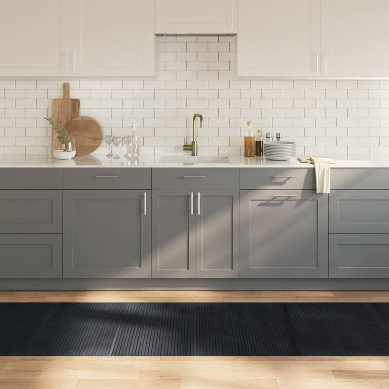 Load image into Gallery viewer, Vidaxl vloerkleed rechthoekig 80x400 cm bamboe zwart
