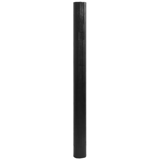 Vidaxl vloerkleed rechthoekig 80x500 cm bamboe zwart