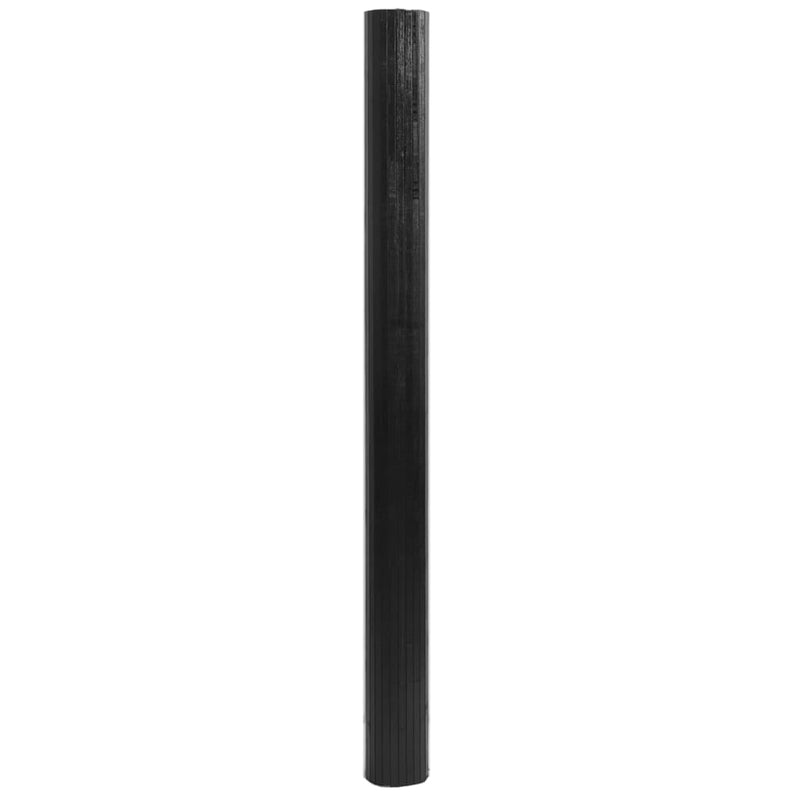 Load image into Gallery viewer, Vidaxl vloerkleed rechthoekig 80x500 cm bamboe zwart
