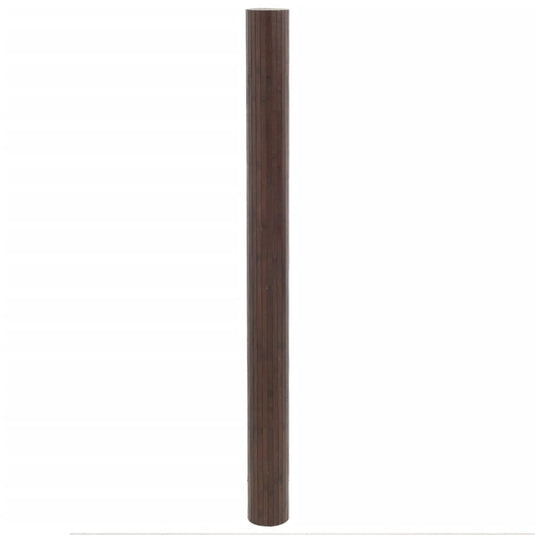 Vidaxl vloerkleed rechthoekig 80x500 cm bamboe donkerbruin