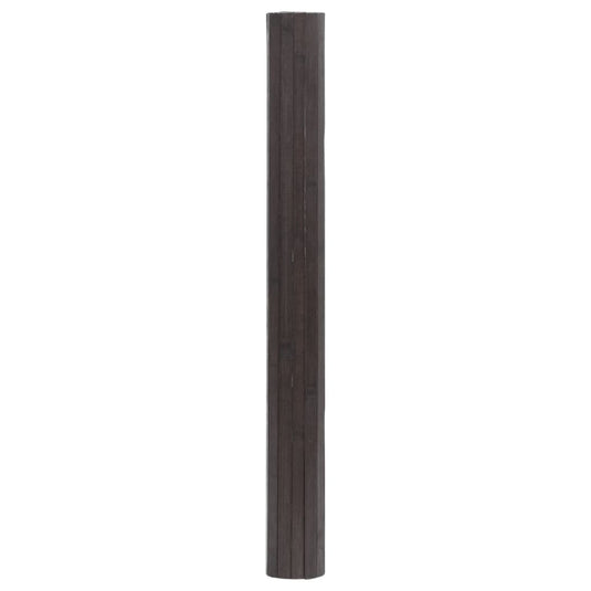 Vidaxl vloerkleed rechthoekig 100x100 cm bamboe donkerbruin