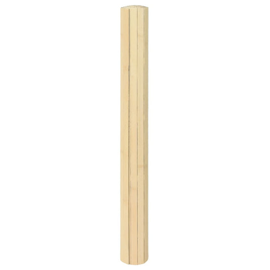 Vidaxl vloerkleed rechthoekig 100x200 cm bamboe lichtnaturel