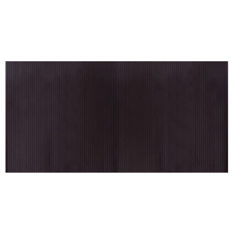 Load image into Gallery viewer, Vidaxl vloerkleed rechthoekig 100x200 cm bamboe donkerbruin
