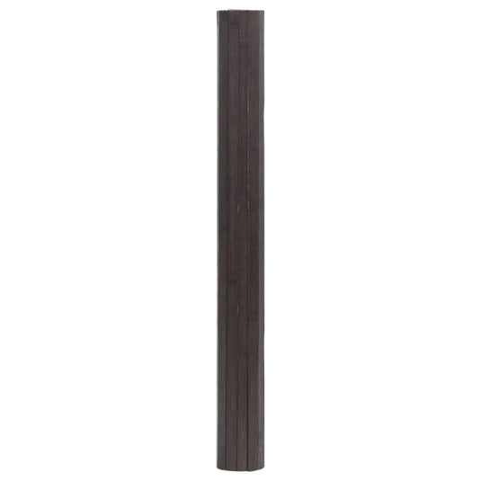 Vidaxl vloerkleed rechthoekig 100x200 cm bamboe donkerbruin