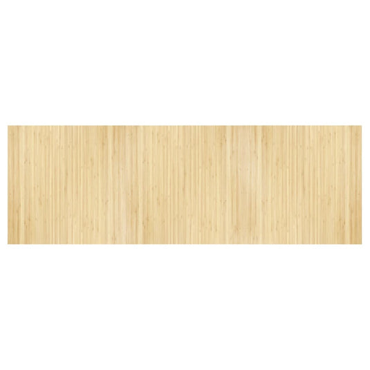 Vidaxl vloerkleed rechthoekig 100x300 cm bamboe lichtnaturel