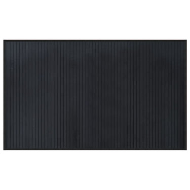 Vidaxl vloerkleed rechthoekig 60x100 cm bamboe zwart