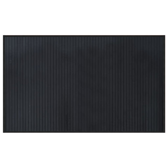 Vidaxl vloerkleed rechthoekig 60x100 cm bamboe zwart