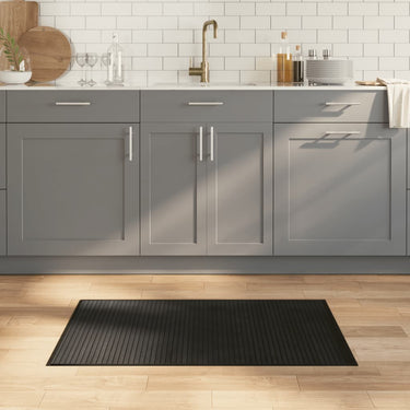 Vidaxl vloerkleed rechthoekig 60x100 cm bamboe zwart