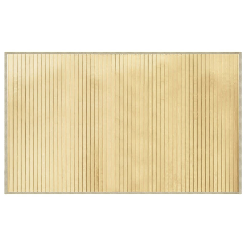 Load image into Gallery viewer, Vidaxl vloerkleed rechthoekig 60x100 cm bamboe lichtnaturel
