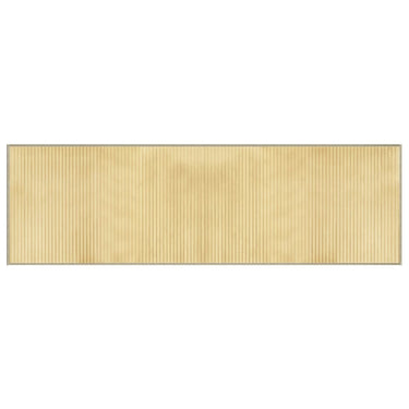 Vidaxl vloerkleed rechthoekig 60x200 cm bamboe lichtnaturel