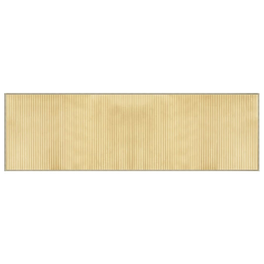 Vidaxl vloerkleed rechthoekig 60x200 cm bamboe lichtnaturel